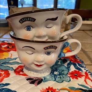 A set of Vintage Bailey’s Irish Cream coffee cups.